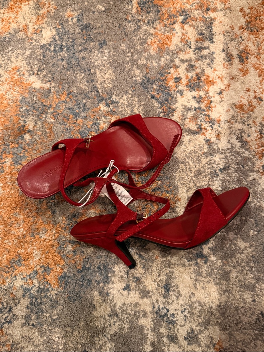 Old Navy | Wine Strappy Sandal Heels